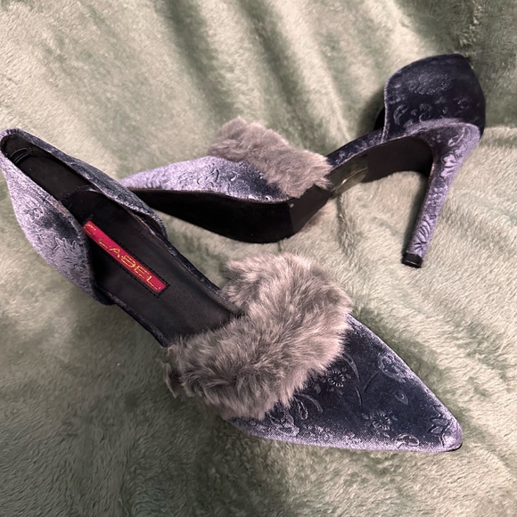 C Label Ariza Floral Suede Heels - Picture 7 of 8